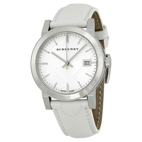 burberry white watch ladies